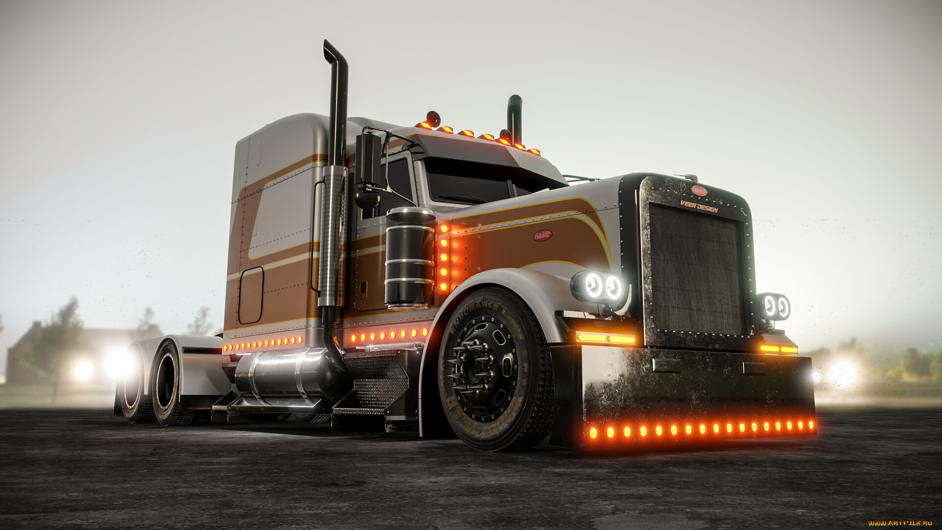 , 3, peterbilt, 389, truck
